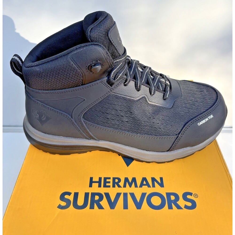 Herman Survivors Men's Castle Carbon Toe Safety Work Shoes, Size 8